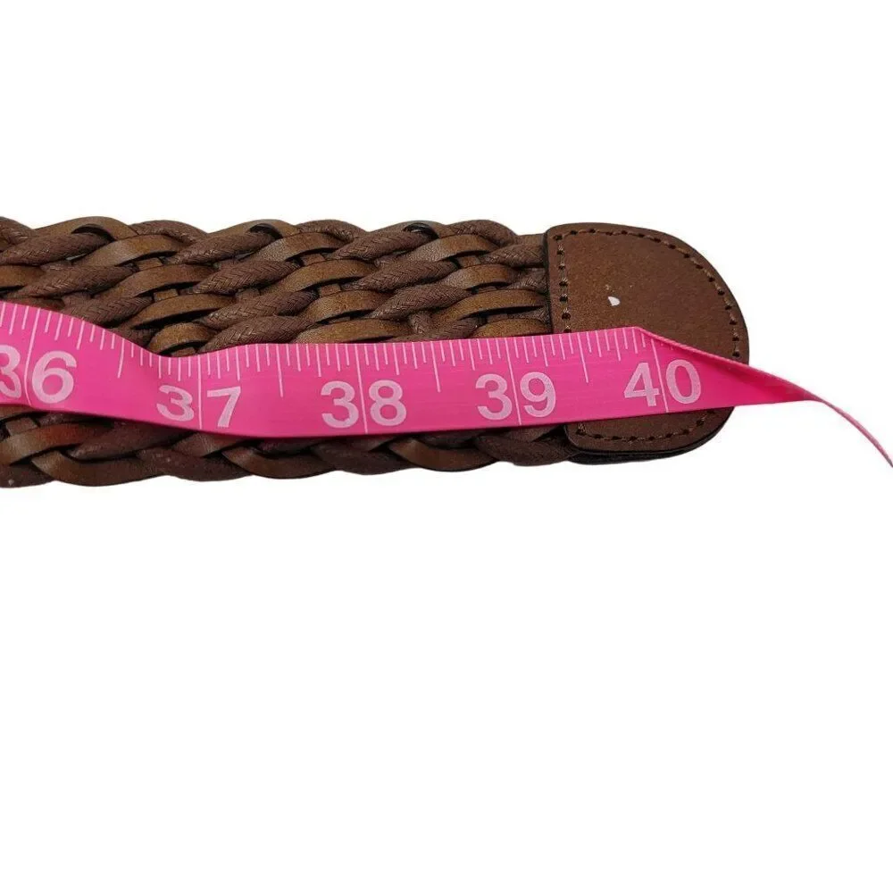 Vintage Braided Brown Belt‎ 10 Unique Woven Braided Boho Cottage Core Country